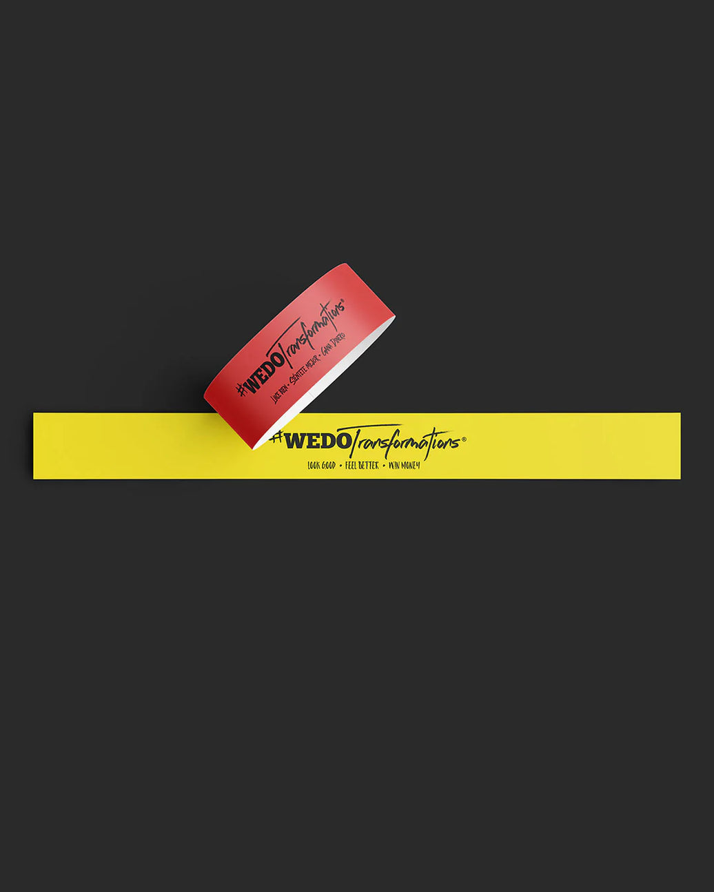 Yellow & Red Wristbands -