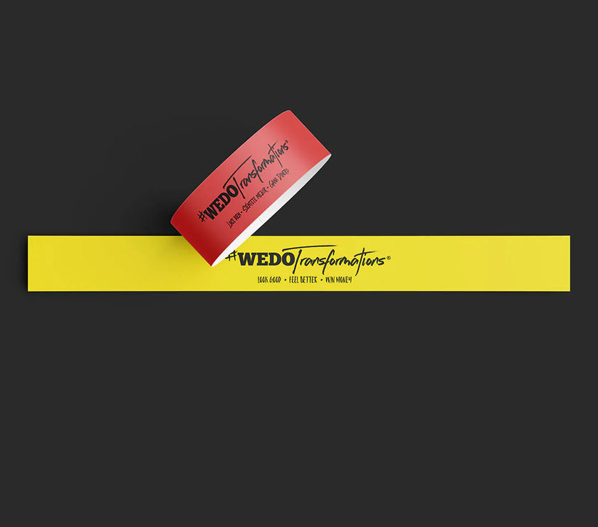 Yellow & Red Wristbands -