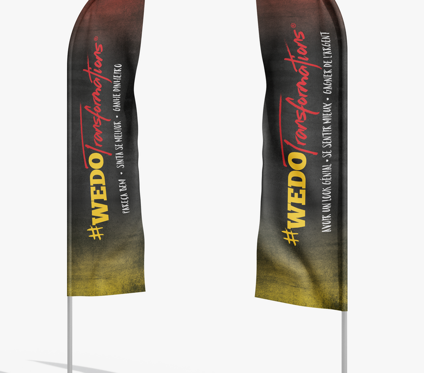 Flags - Digital Artwork for FitCamp (2 Ft x 7.58 Ft) - TO PRINT ON YOUR OWN -