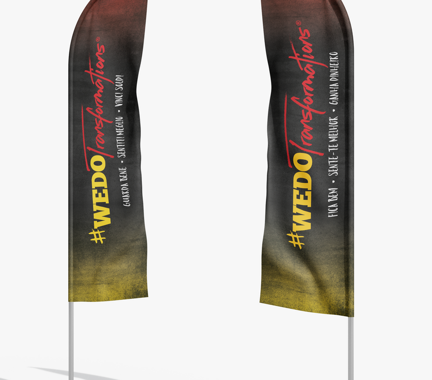Flags - Digital Artwork for FitCamp (2 Ft x 7.58 Ft) - TO PRINT ON YOUR OWN -