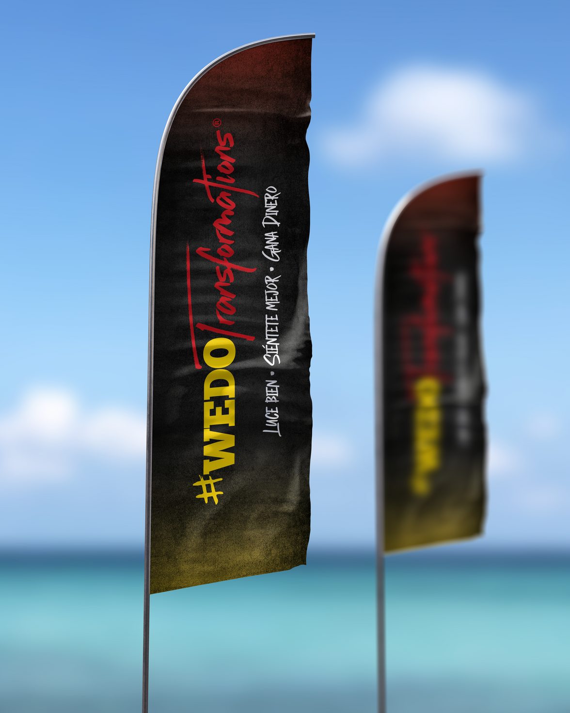 Flags - Digital Artwork for FitCamp (2 Ft x 7.58 Ft) - TO PRINT ON YOUR OWN -