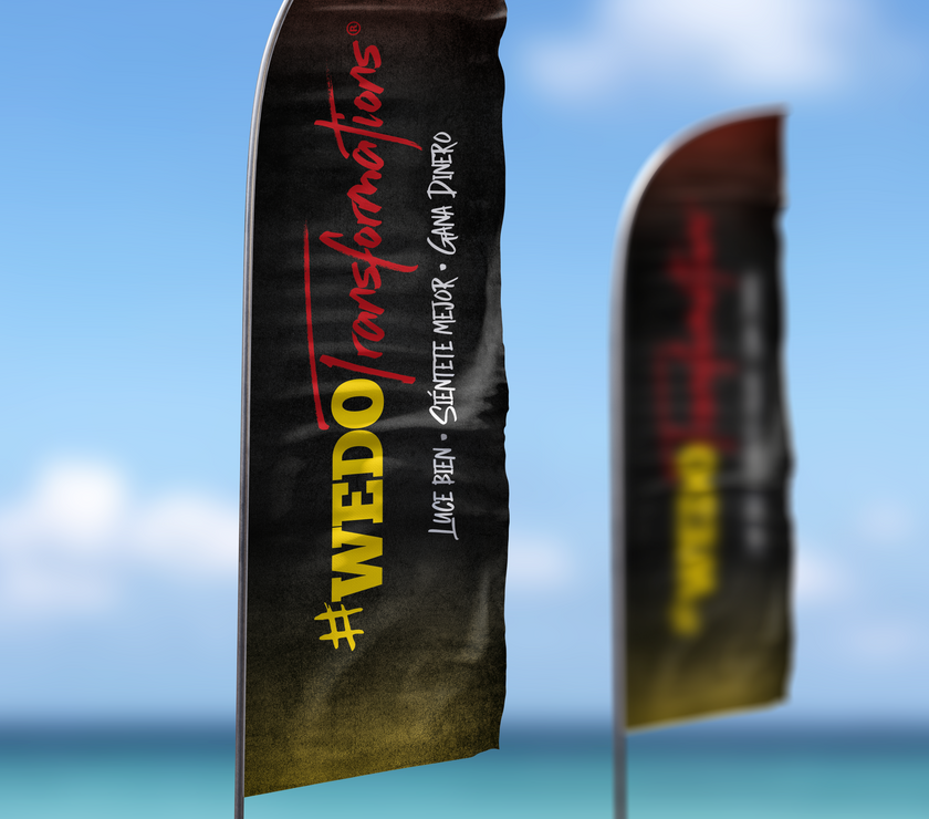 Flags - Digital Artwork for FitCamp (2 Ft x 7.58 Ft) - TO PRINT ON YOUR OWN -