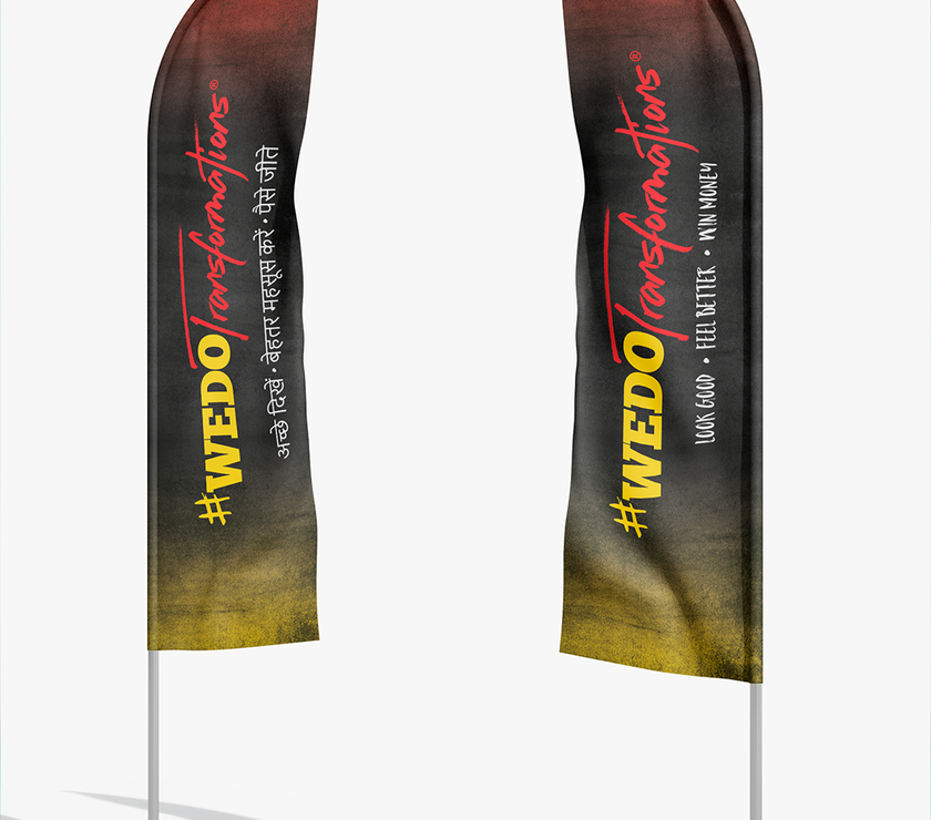 Flags - Digital Artwork for FitCamp (2 Ft x 7.58 Ft) - TO PRINT ON YOUR OWN -