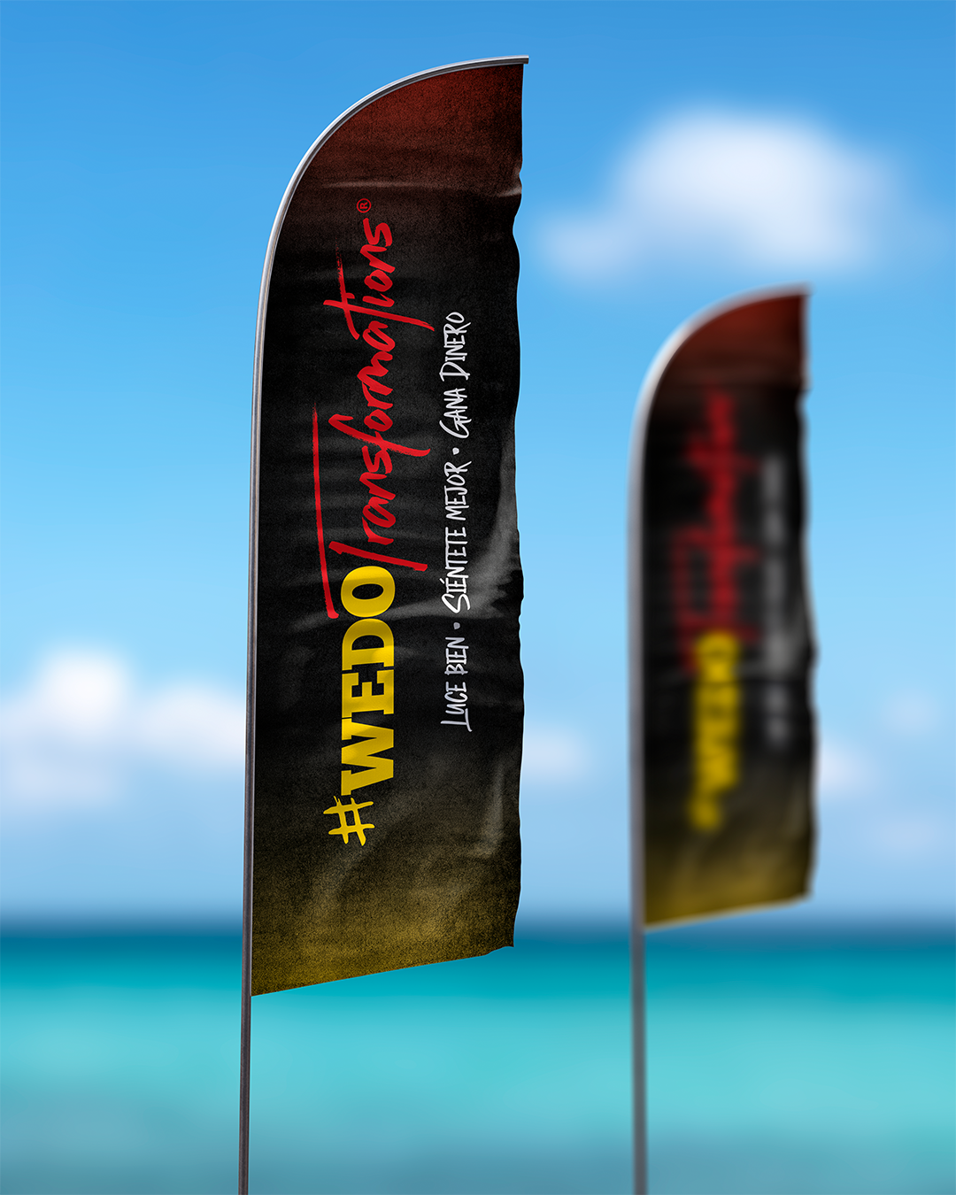 Flags - Digital Artwork for FitCamp (2 Ft x 7.58 Ft) - TO PRINT ON YOUR OWN -