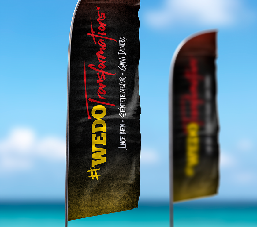 Flags - Digital Artwork for FitCamp (2 Ft x 7.58 Ft) - TO PRINT ON YOUR OWN -